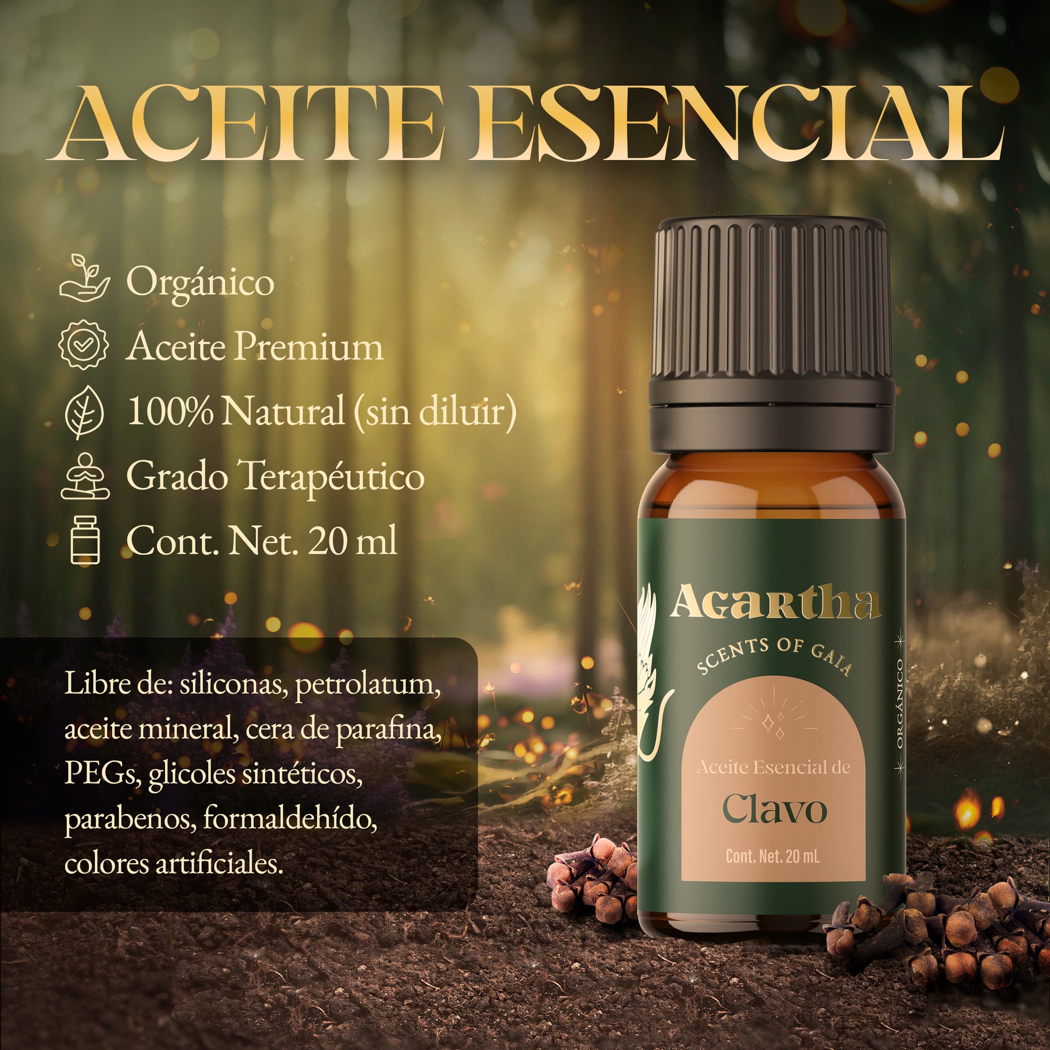 Aceite Esencial de Clavo, 20 ml