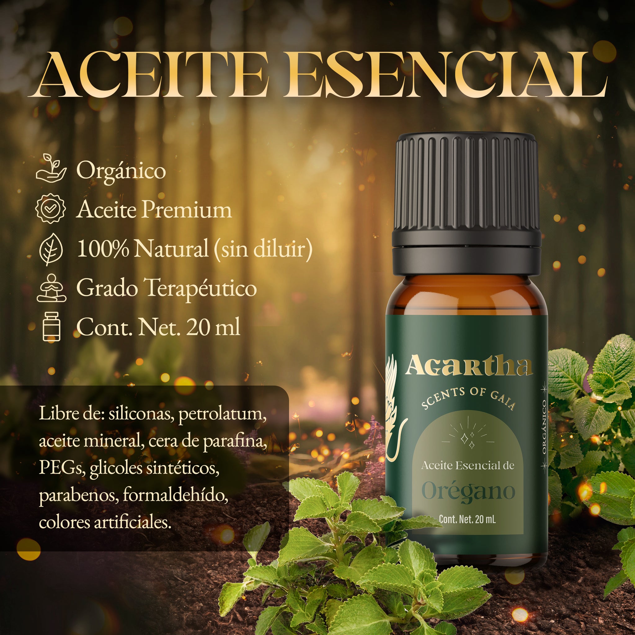 Aceite Esencial de Oregano, 20 ml