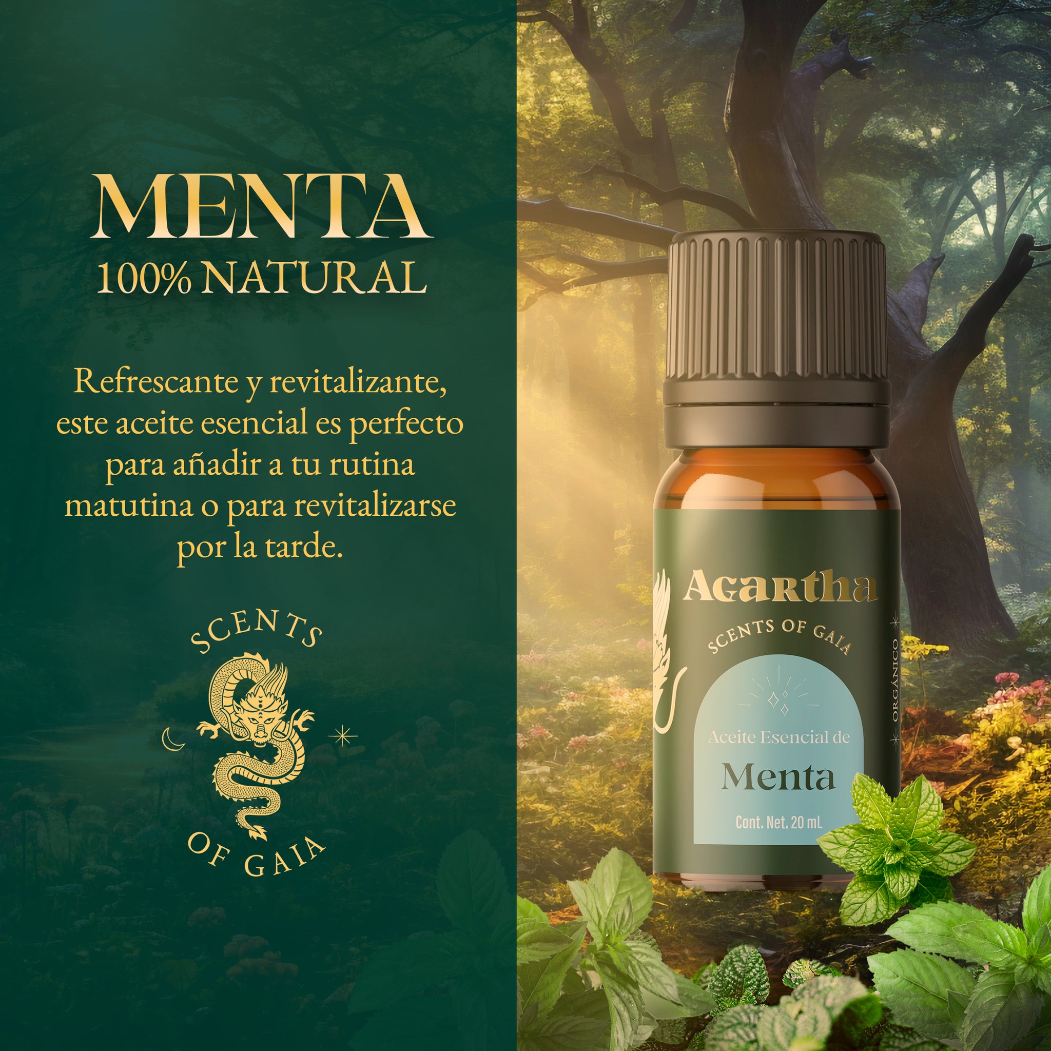 Aceite Esencial de Menta, 20 ml