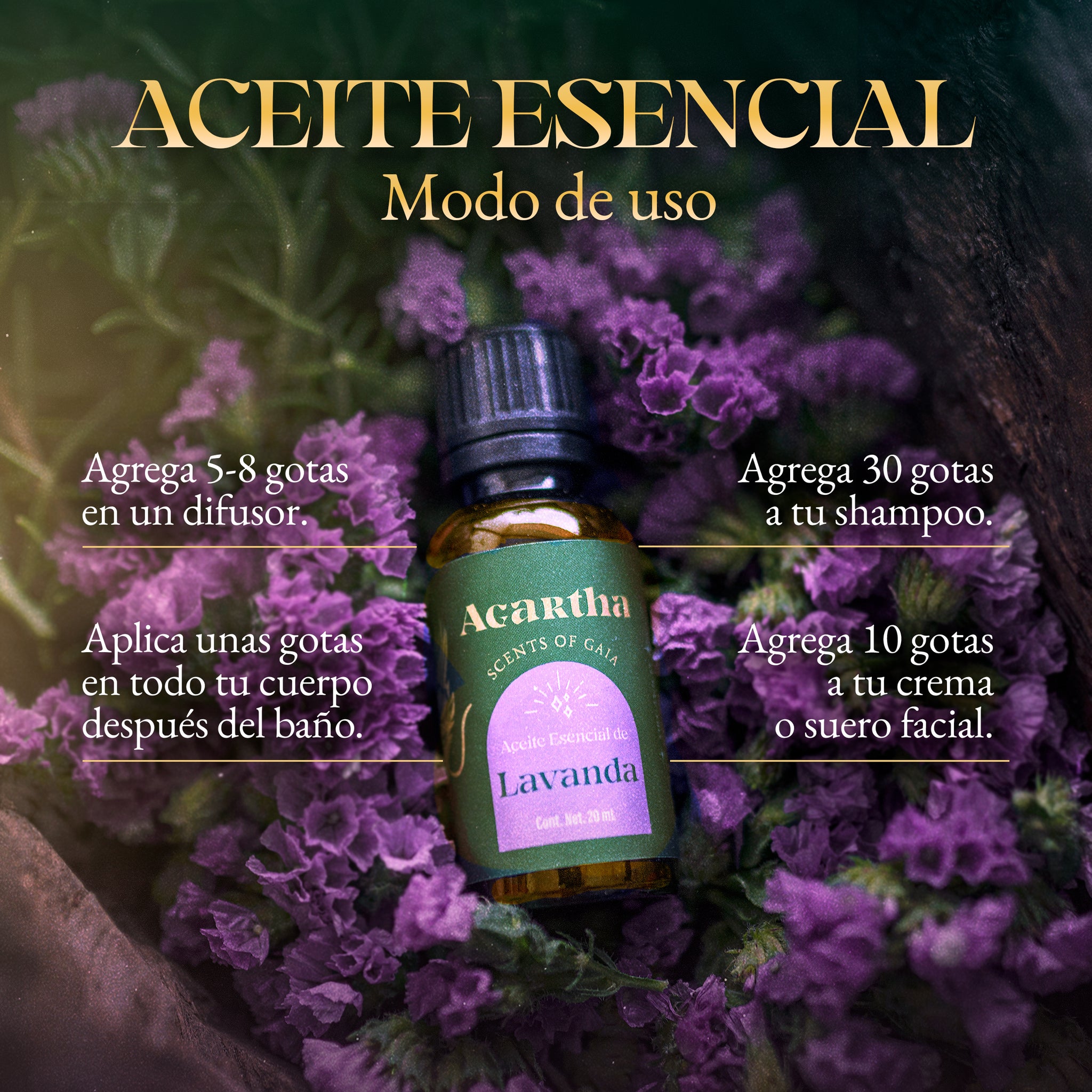 Aceite Esencial de Lavanda, 20 ml