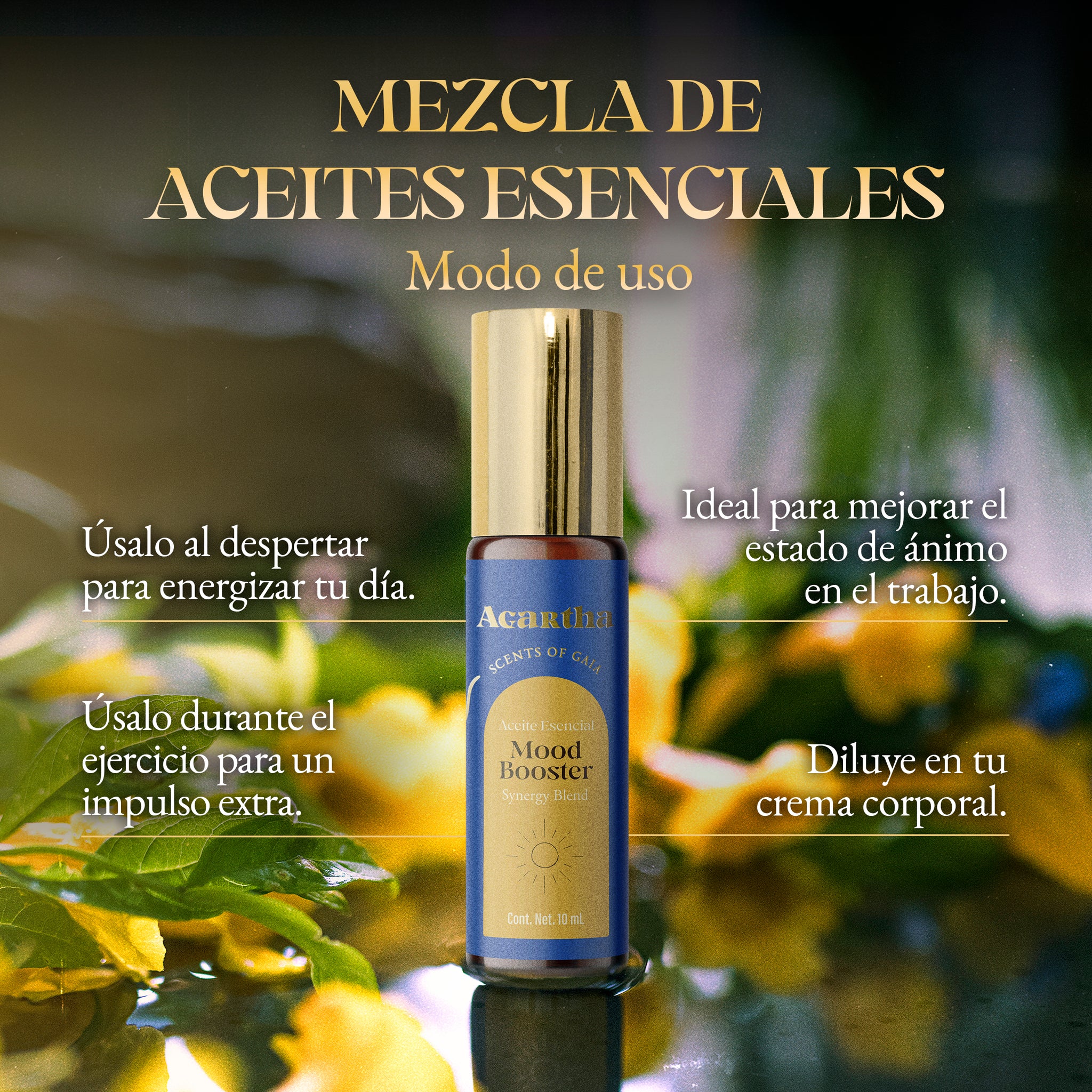 Mezcla de Aceites Esenciales Mood Booster, 10 ml