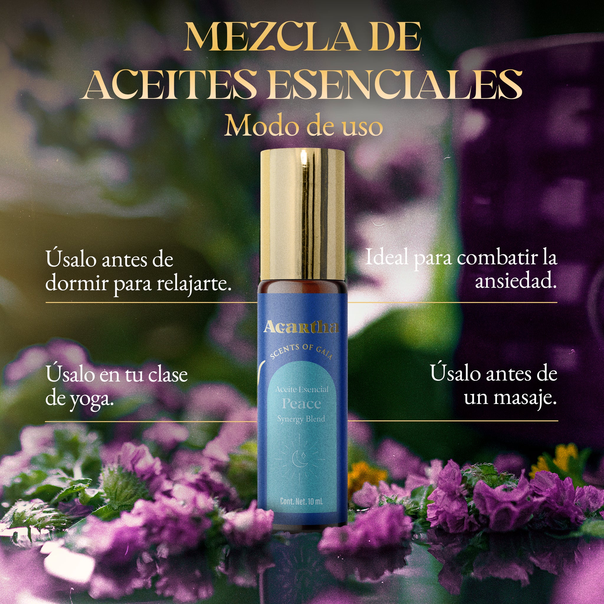 Mezcla de Aceites Esenciales Peace, 10 ml