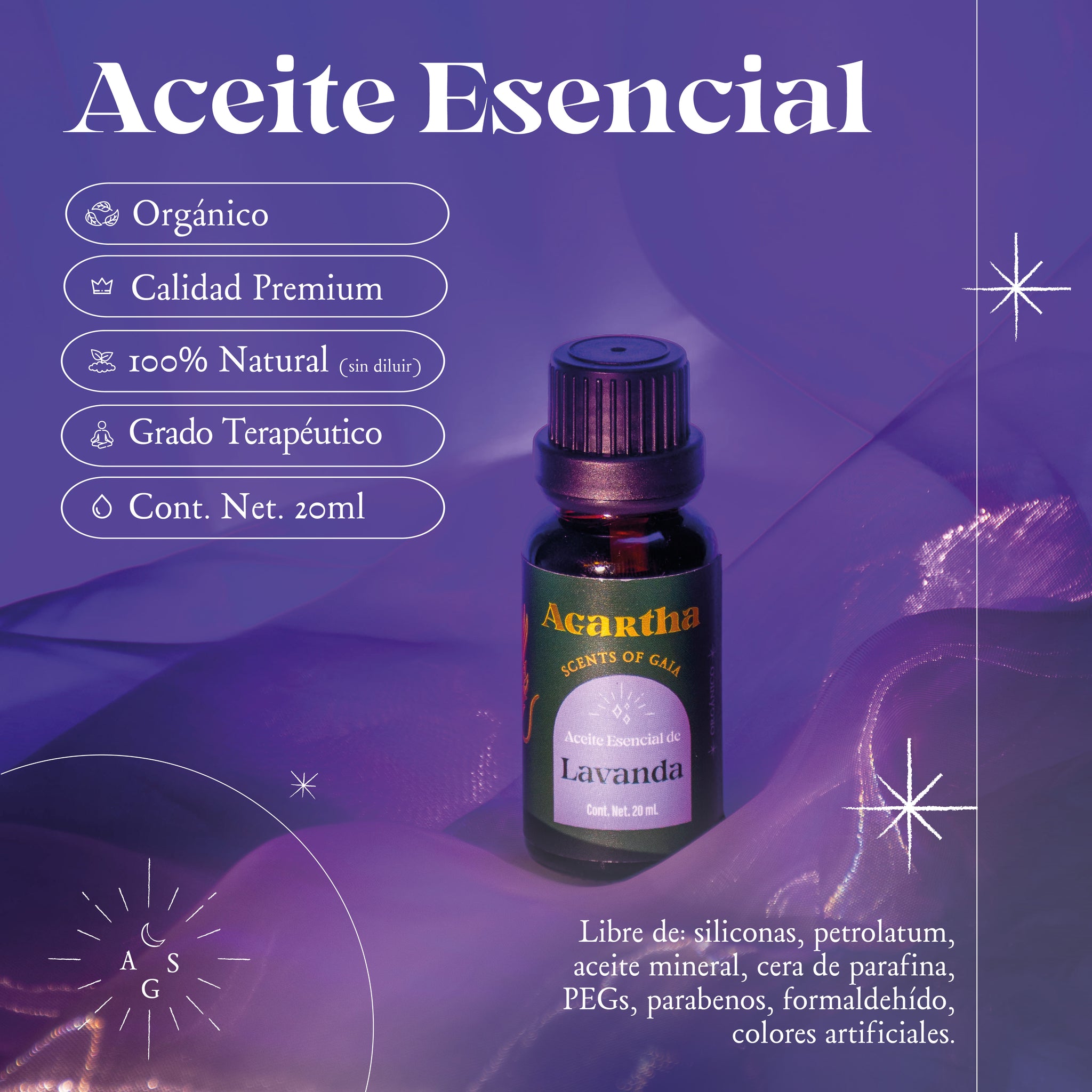 Aceite Esencial de Lavanda, 20 ml