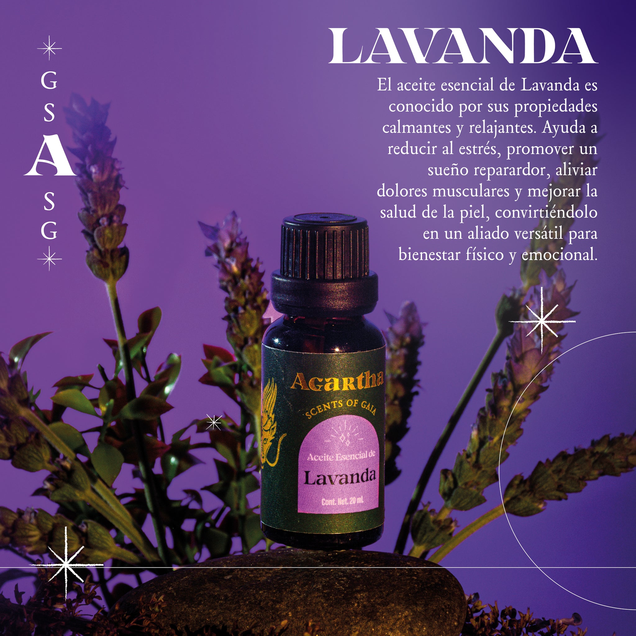 Aceite Esencial de Lavanda, 20 ml