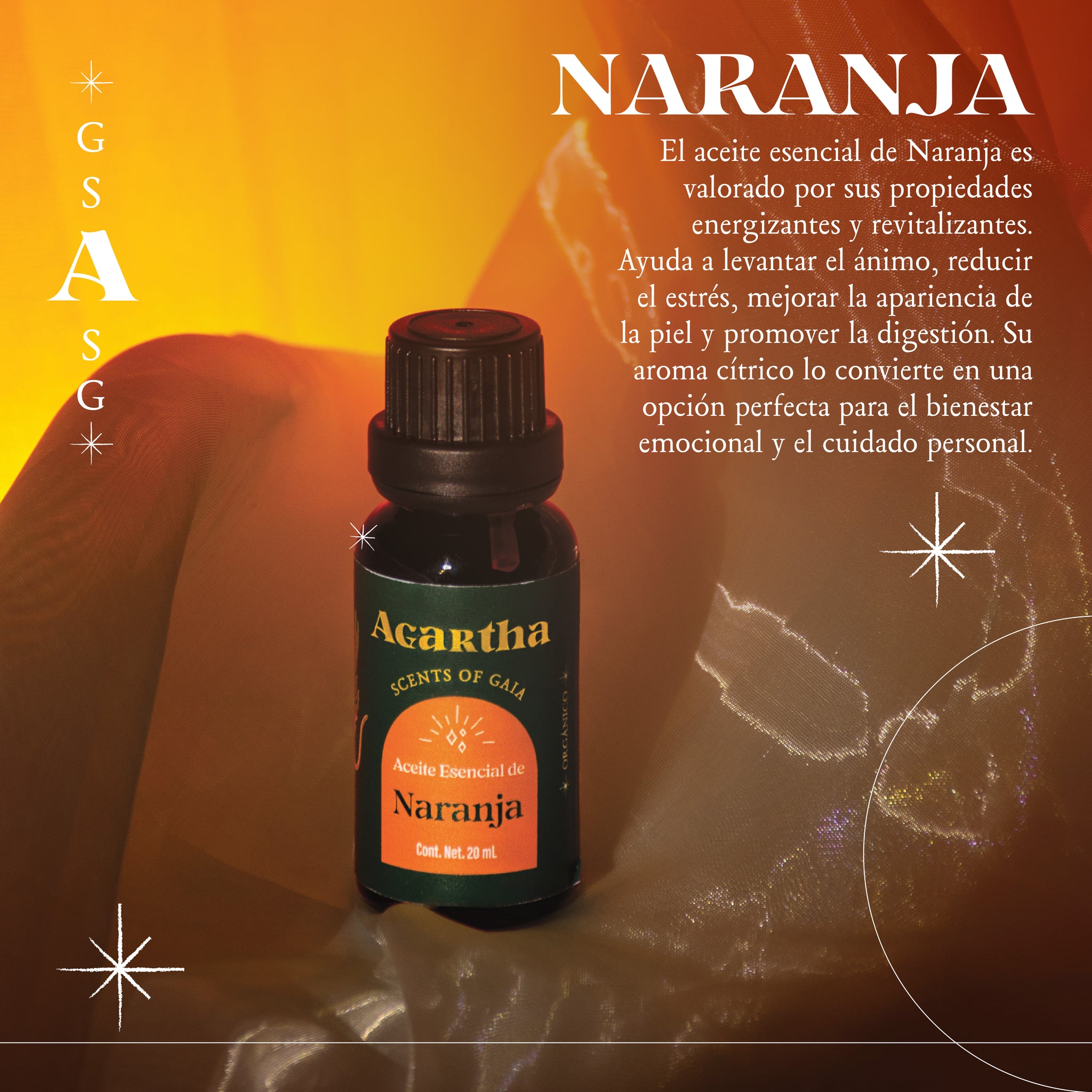 Aceite Esencial de Naranja, 20 ml