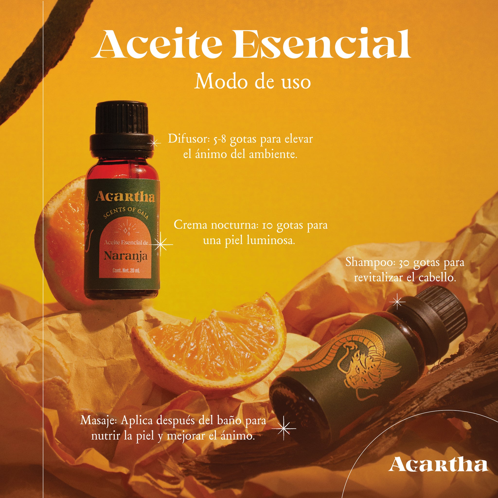 Aceite Esencial de Naranja, 20 ml