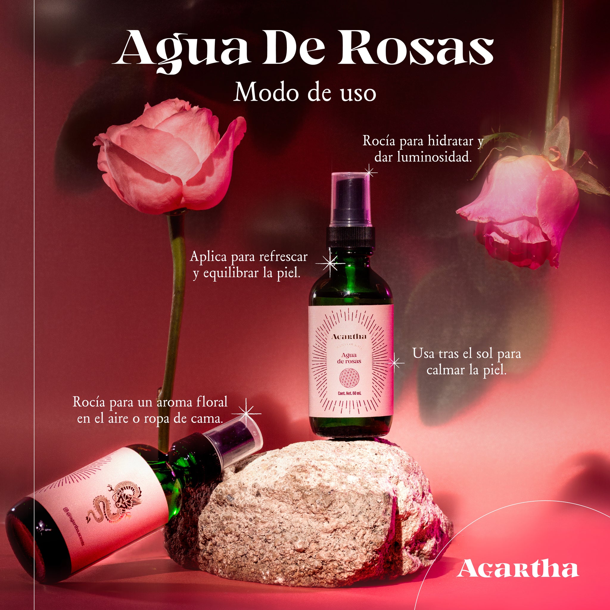 Agua de Rosas, 60 ml