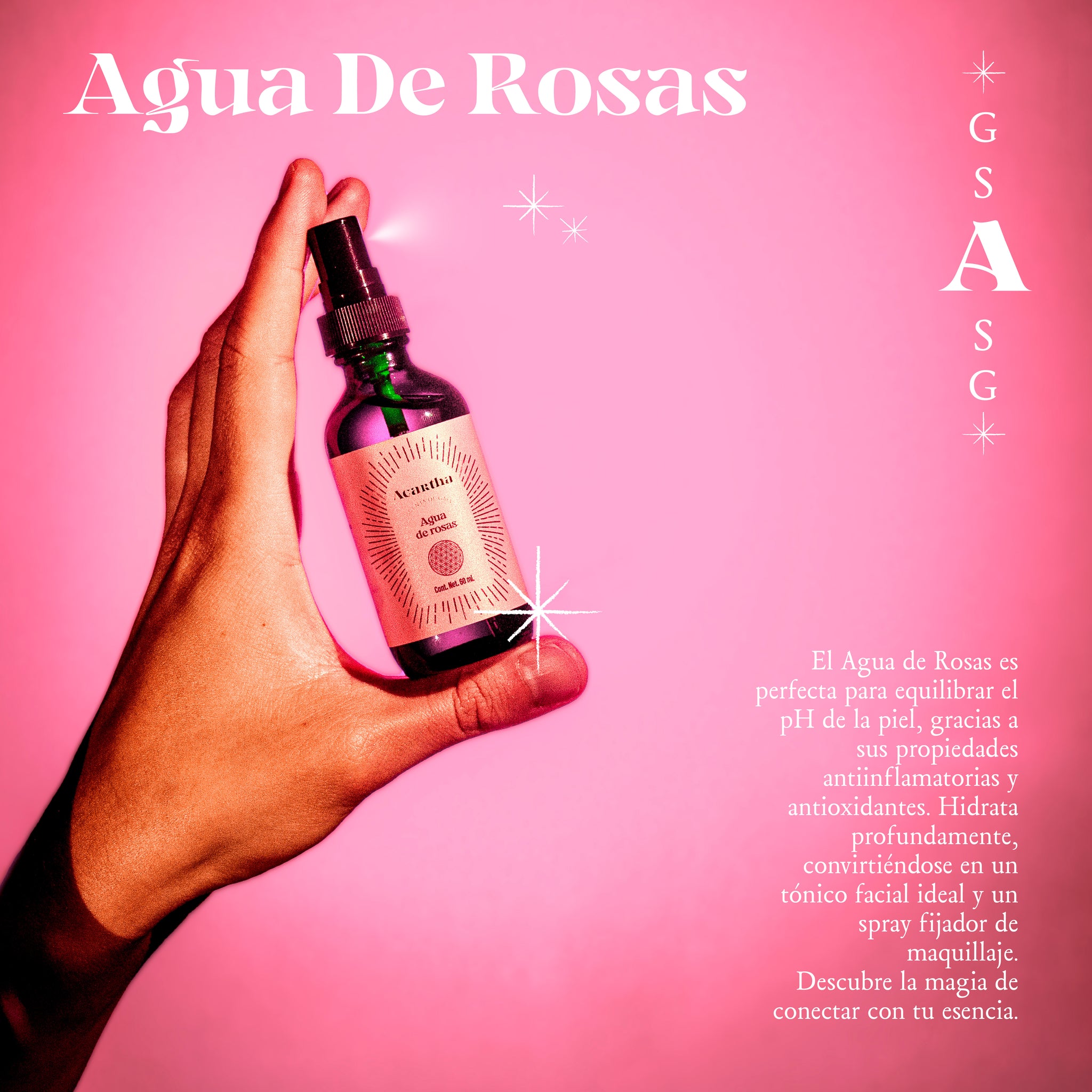 Agua de Rosas, 60 ml