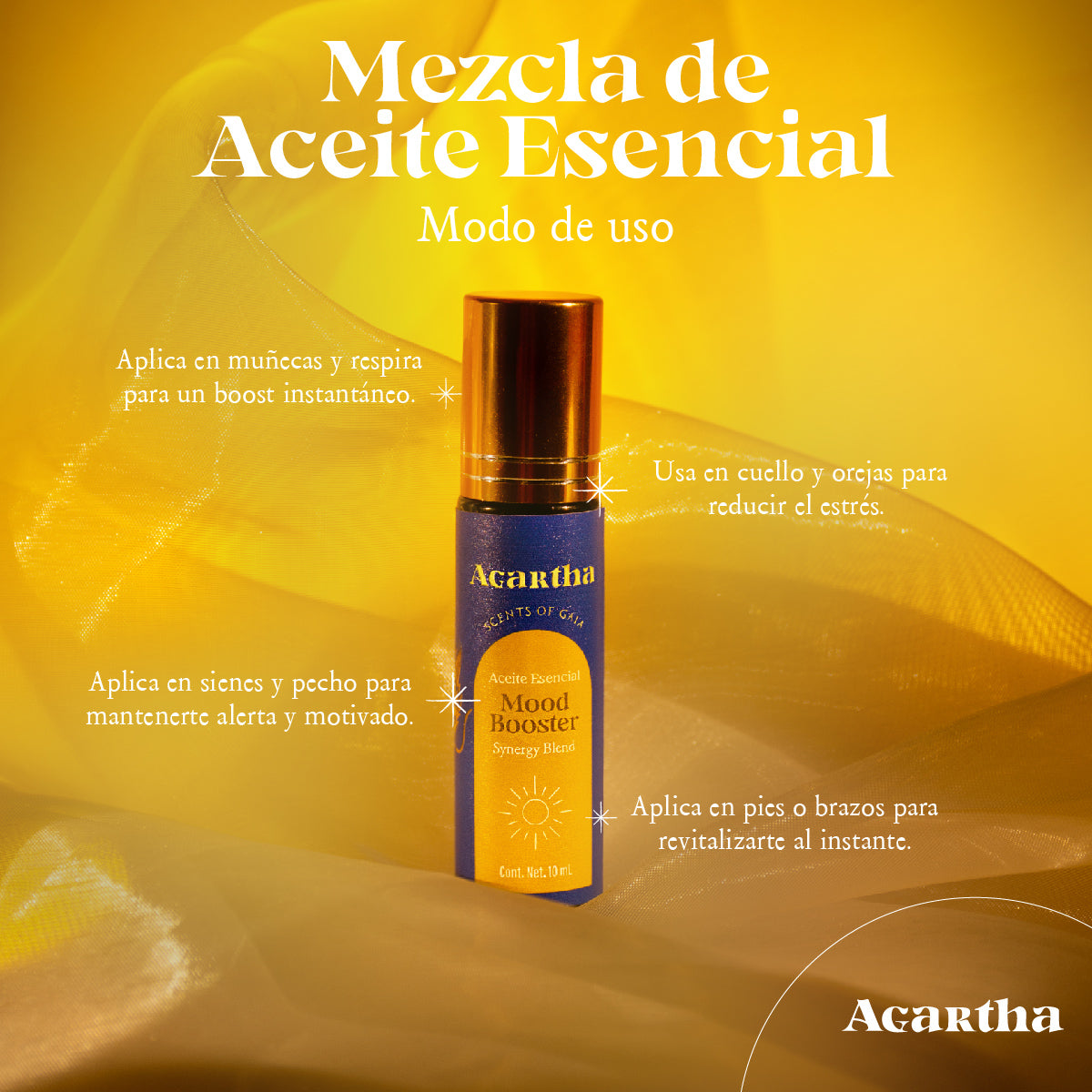 Mezcla de Aceites Esenciales Mood Booster, 10 ml