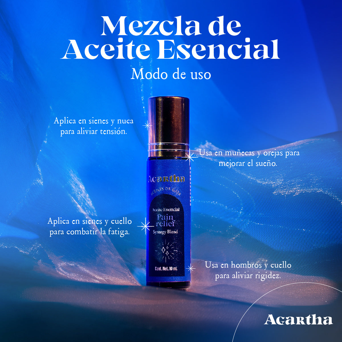 Mezcla de Aceites Esenciales Pain Relief, 10 ml