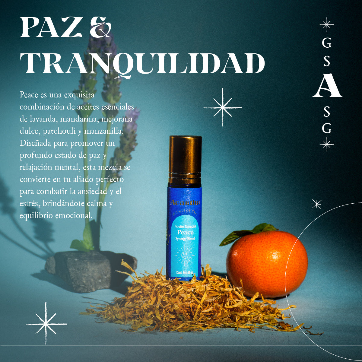 Mezcla de Aceites Esenciales Peace, 10 ml