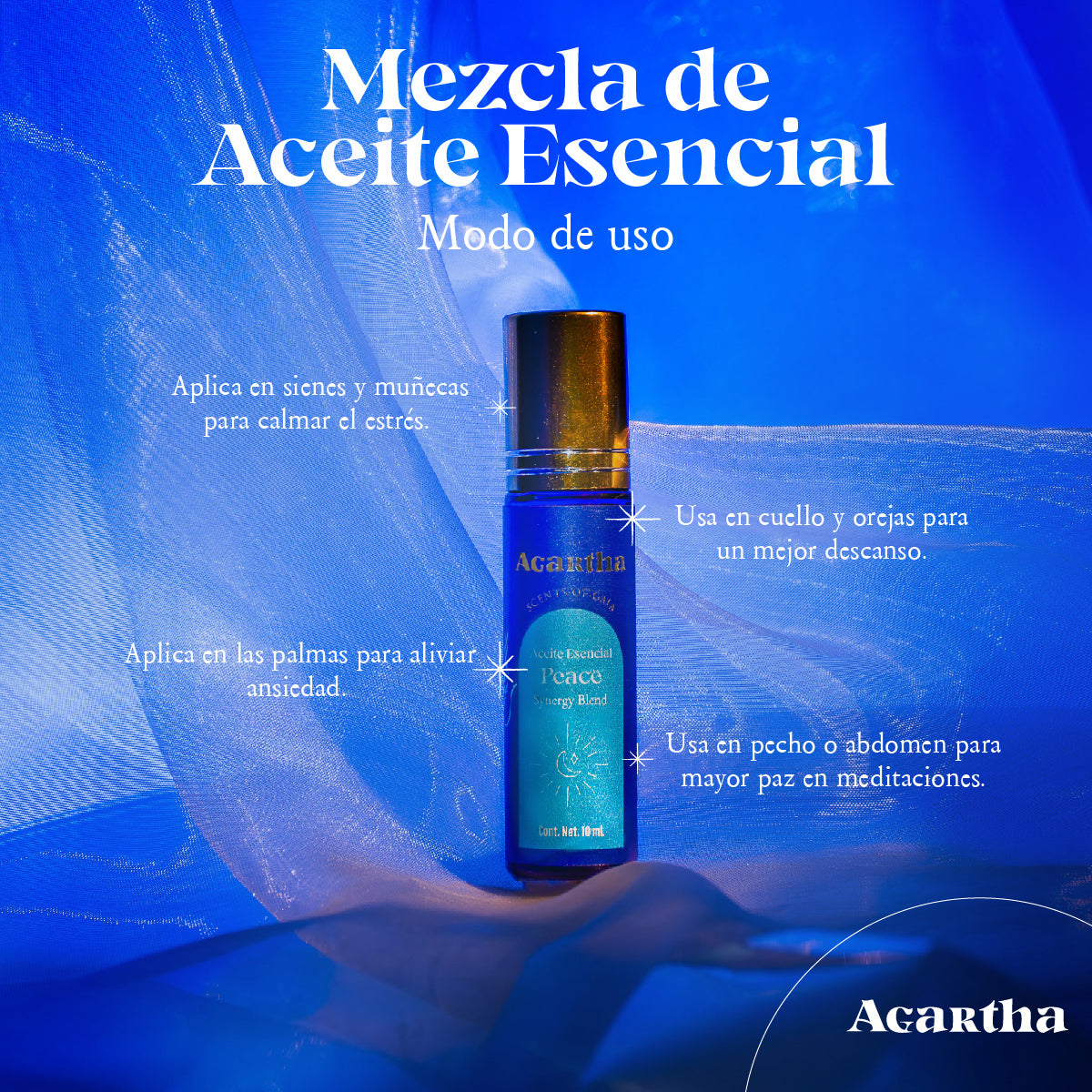 Mezcla de Aceites Esenciales Peace, 10 ml