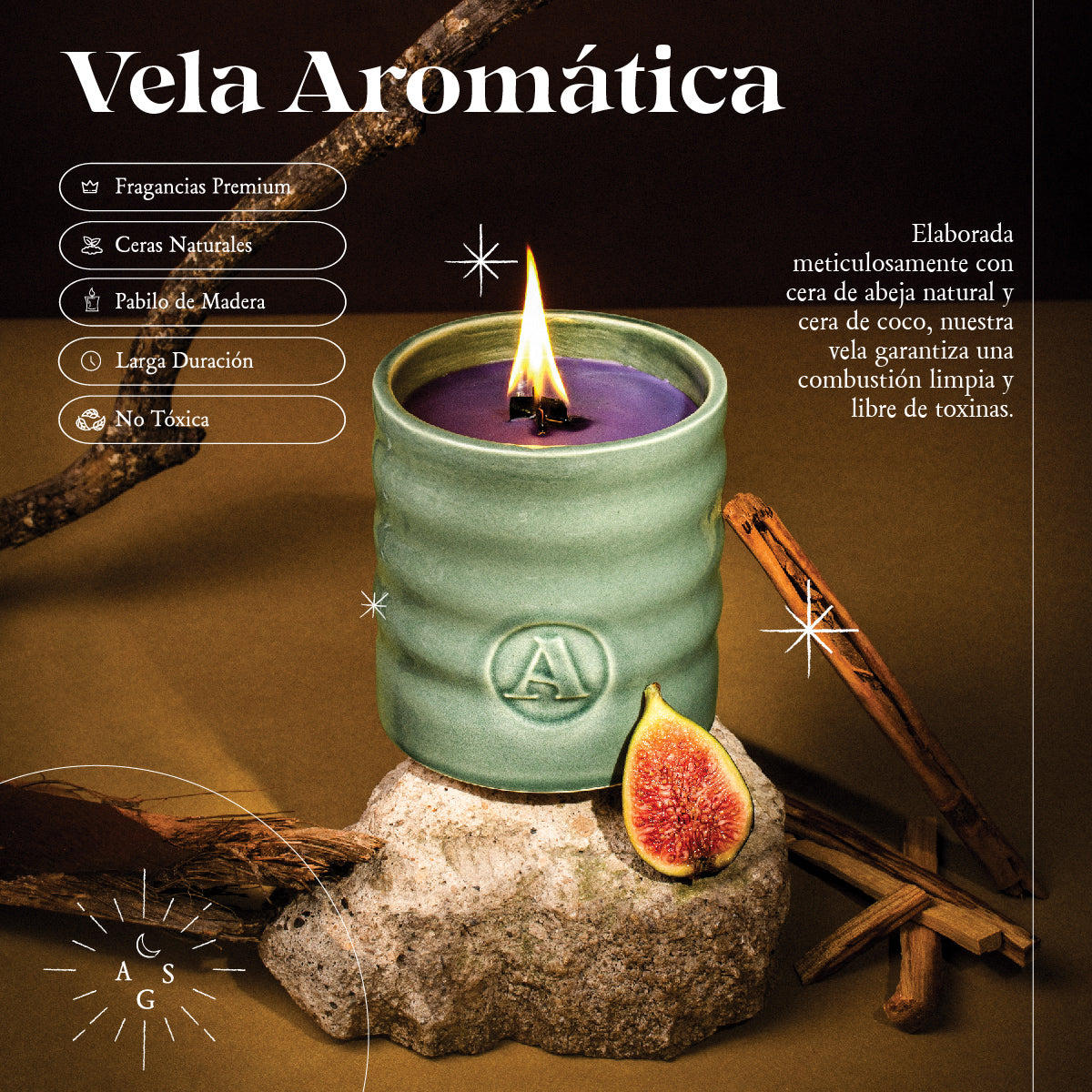 Vela Aromatica Santal Figue 515