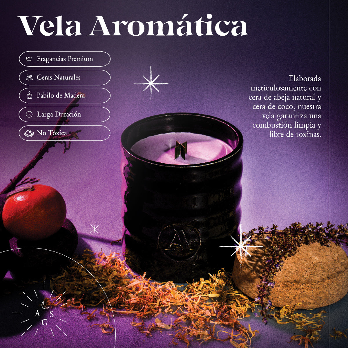 Vela aromática Shambala 79